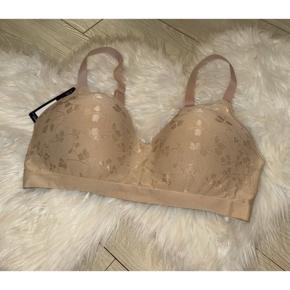 Bali Comfort Revolution Jacquard T-Shirt Bra WF Womens 3XL XXXL Beige DF3643 New